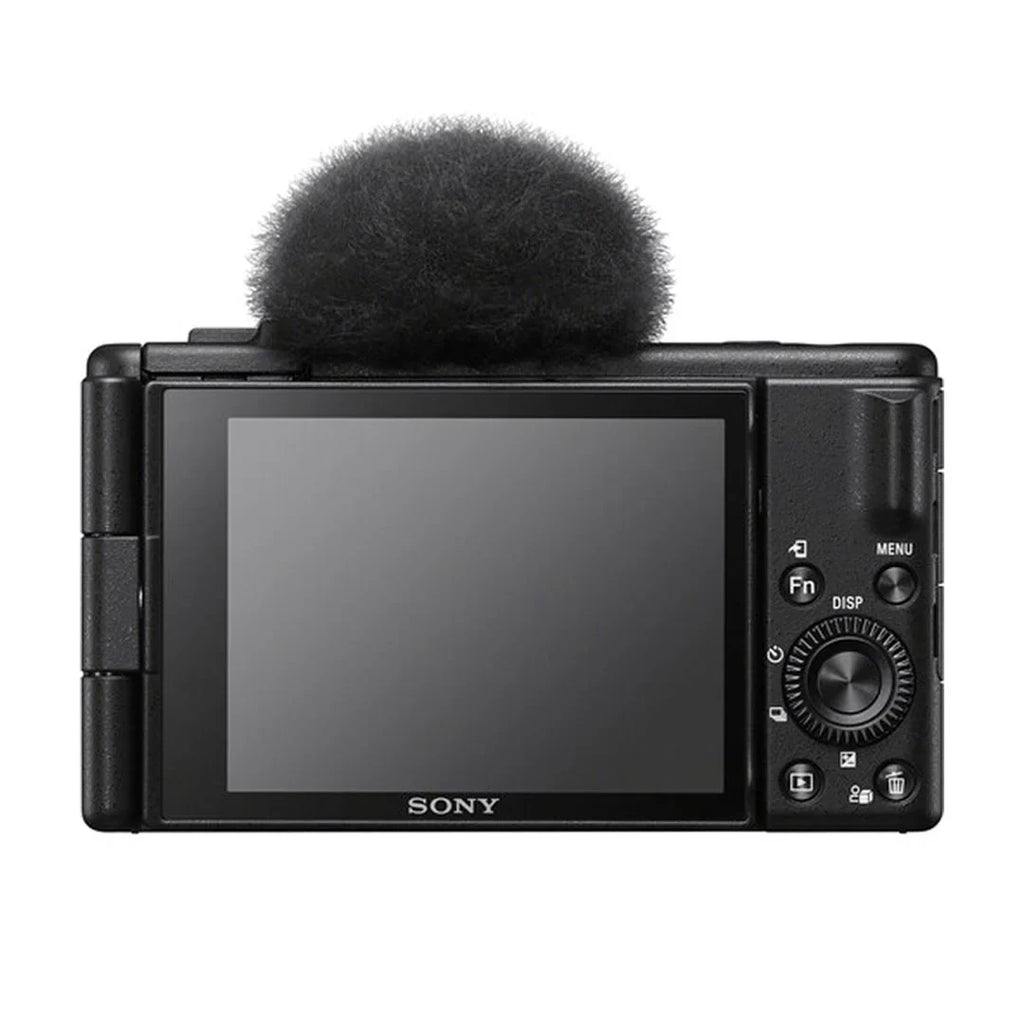 Sony -1F Vlogging Camera (Black) with 2 Pack SanDisk 64GB Memory Card + Tripod + Case + ZeeTech Accessory Bundle