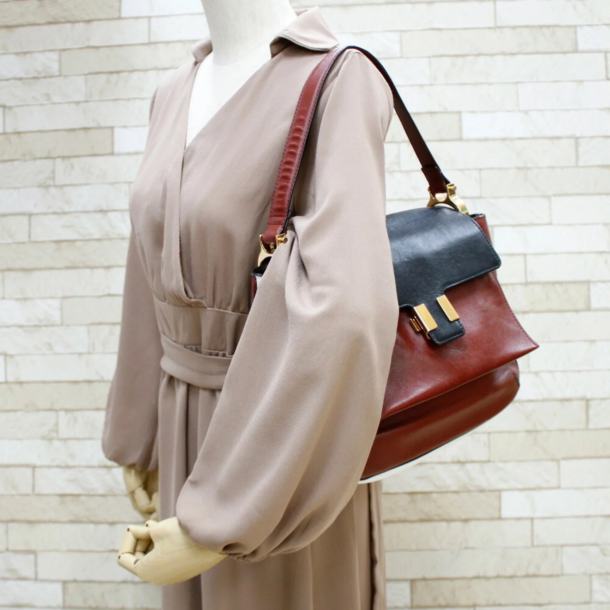 Pre-Owned Chloé Chloe Shoulder Bag Brown Women's Leather (Good)