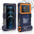 UrbanX Professional [15m/50ft] Swimming Diving Surfing Snorkeling Photo Video Waterproof Protective Case Underwater Housing for Oppo F9 (F9 Pro) And all Phones Up to 6.9 Inch  with Lanyard