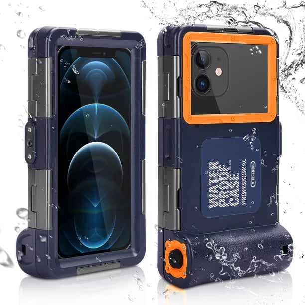 UrbanX Professional [15m/50ft] Swimming Diving Surfing Snorkeling Photo Video Waterproof Protective Case Underwater Housing for Sony Xperia  Premium And all Phones Up to 6.9 Inch  with Lanyard