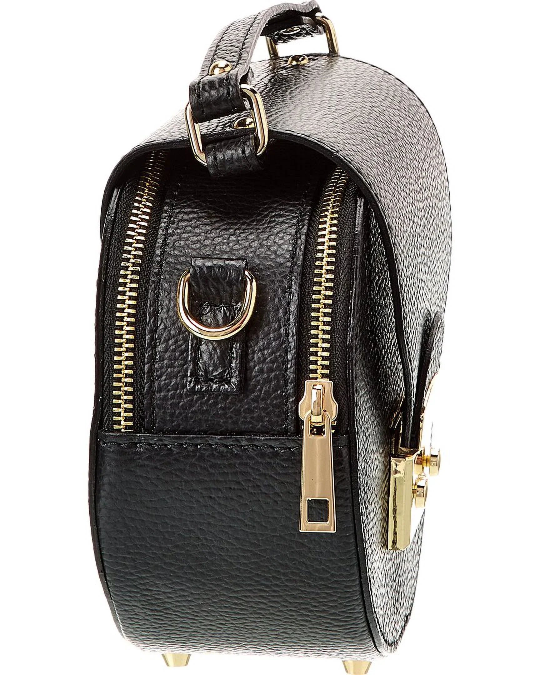Persaman New York Aline Leather Crossbody, Black