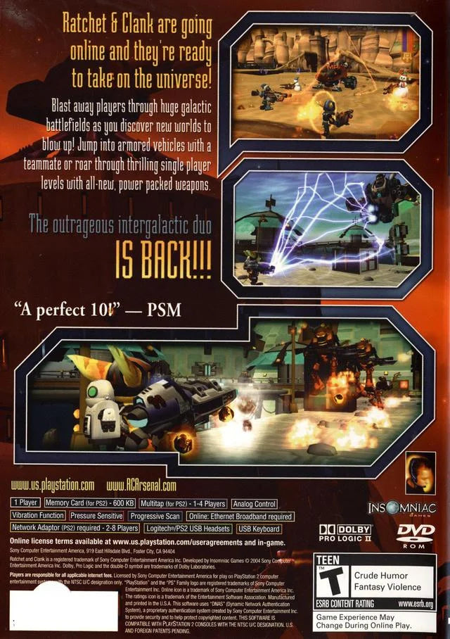 Ratchet  Clank: Up Your Arsenal | Sony PlayStation 2 | PS2 | 2004 | Tested