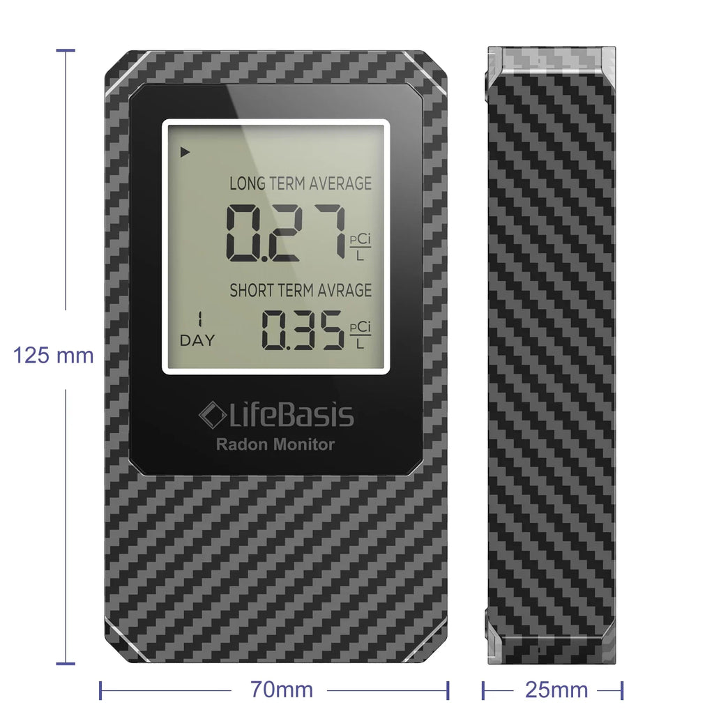 Life Basis Battery Operated Digital Radon Detector Home Radon Detector Portable