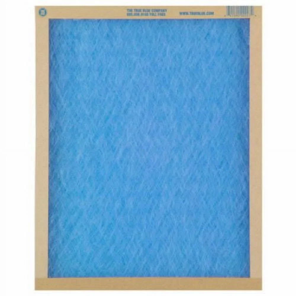 True Blue 115201 15" x 20" x 1" Flat Panel Spun Fiberglass Disposable Furnace Air Filter  2 - Quantity of 12