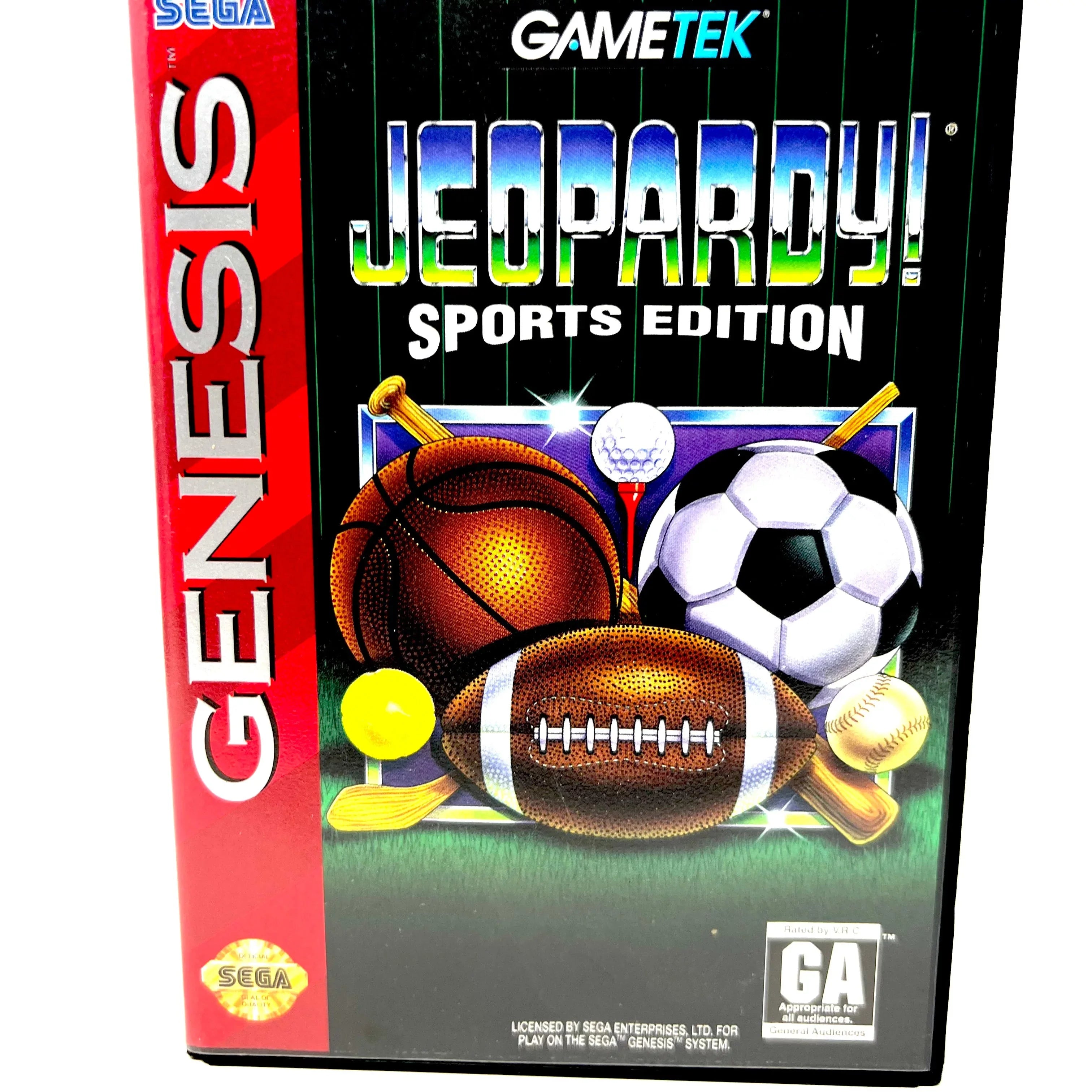 Sega Genesis Game Ten Jeopardy Sports Edition