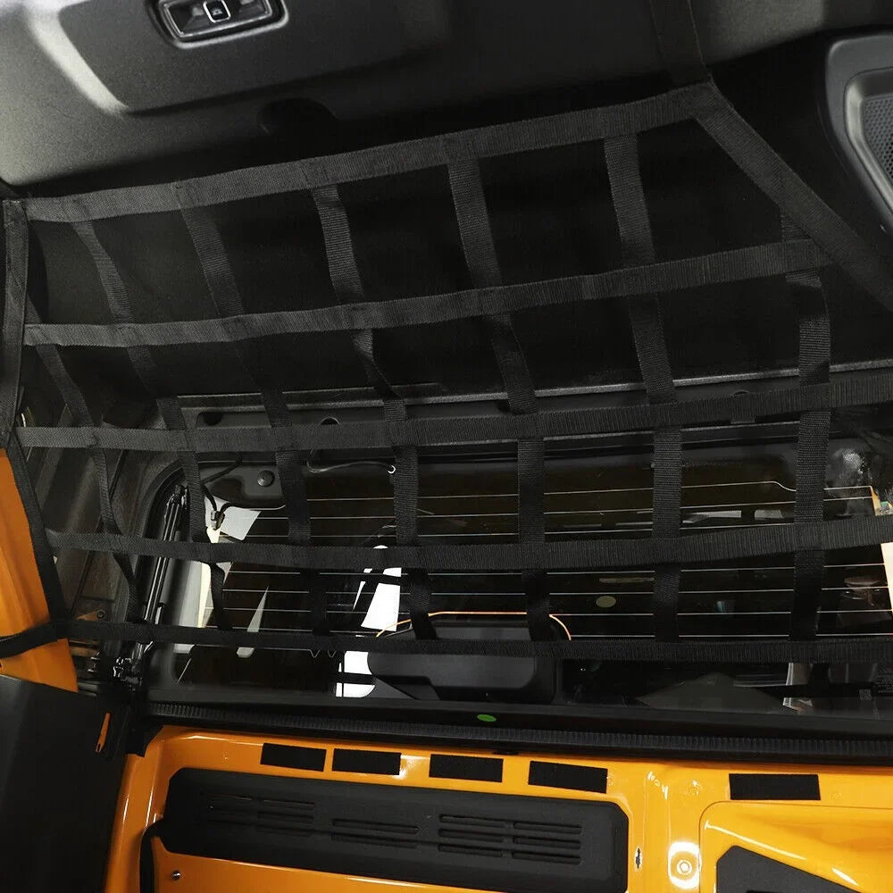 Teledu Rear Trunk Cargo Back Isolation Net Mesh Organizer + 4 Door