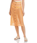 Solid & Striped Vivienne Cover Up Skirt, Orange, Orange, X-Large