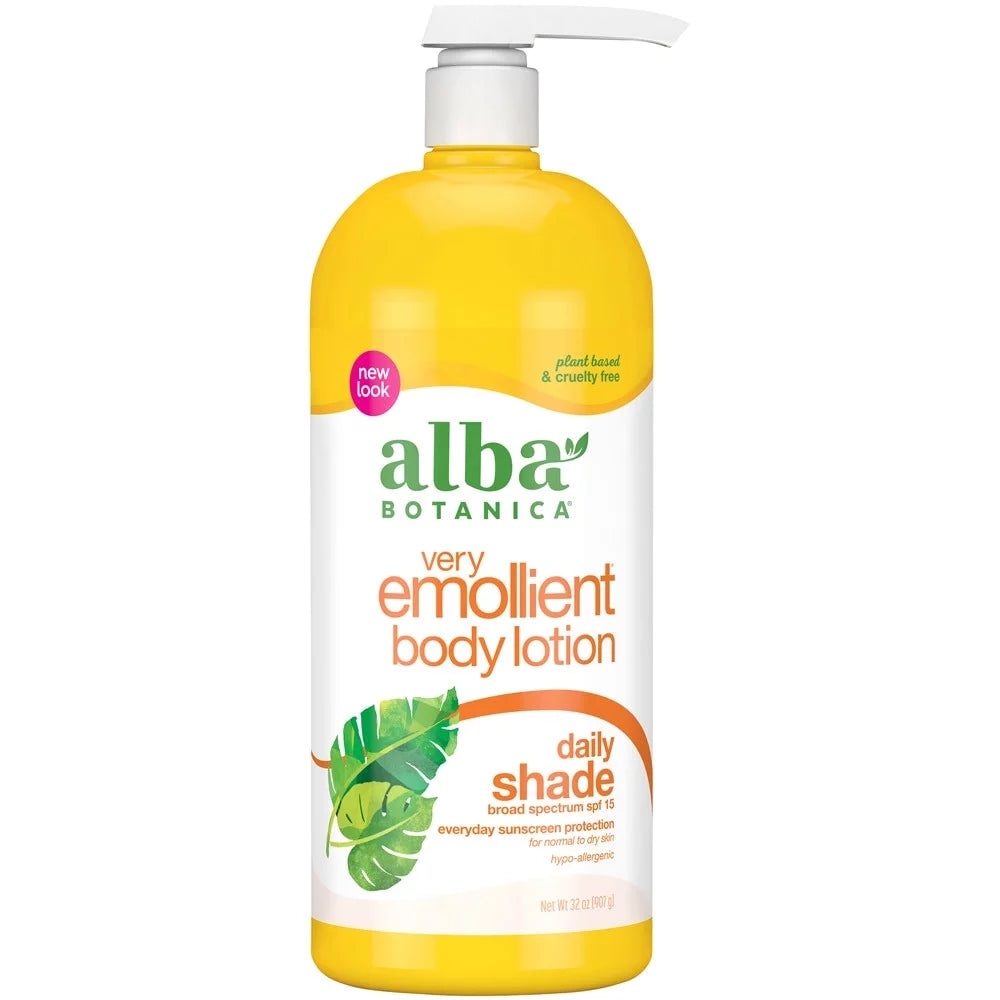 Alba Botanica Very Emollient Body Lotion Daily Shade  15 -- 32 fl oz