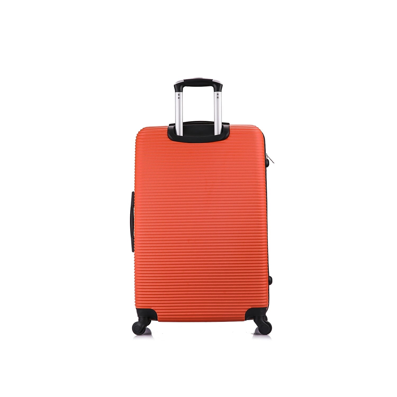 InUSA Royal Large Plastic 4-Wheel Spinner Luggage Orange (IUROY00L-)