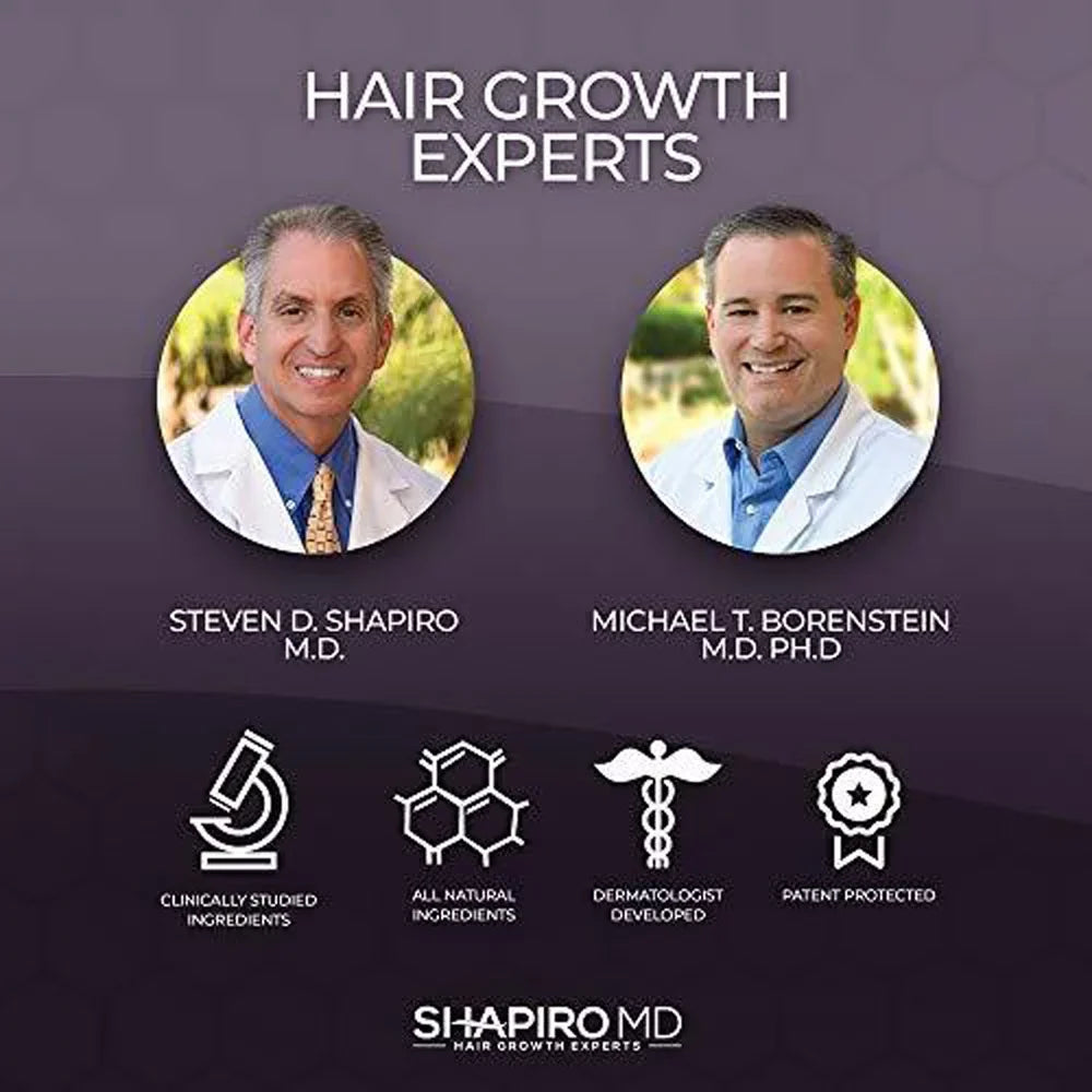 Shapiro  Hair Loss Shampoo,  Fighting Vegan Formula for Thinning Hair, 8 ounce (1 Month)