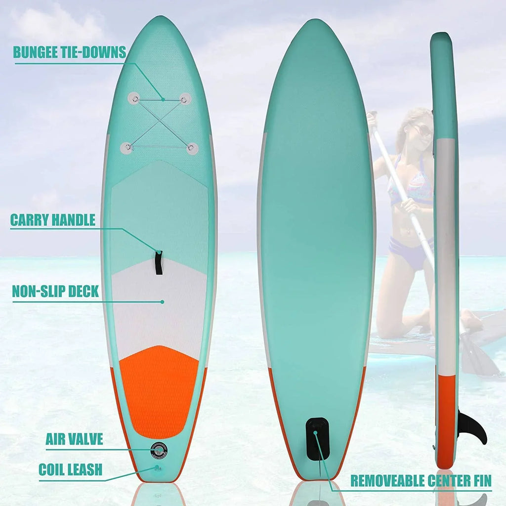 Inflatable Stand Up Paddle Board Set - 1 - 26.46 - Conquer the waves with ease and style!