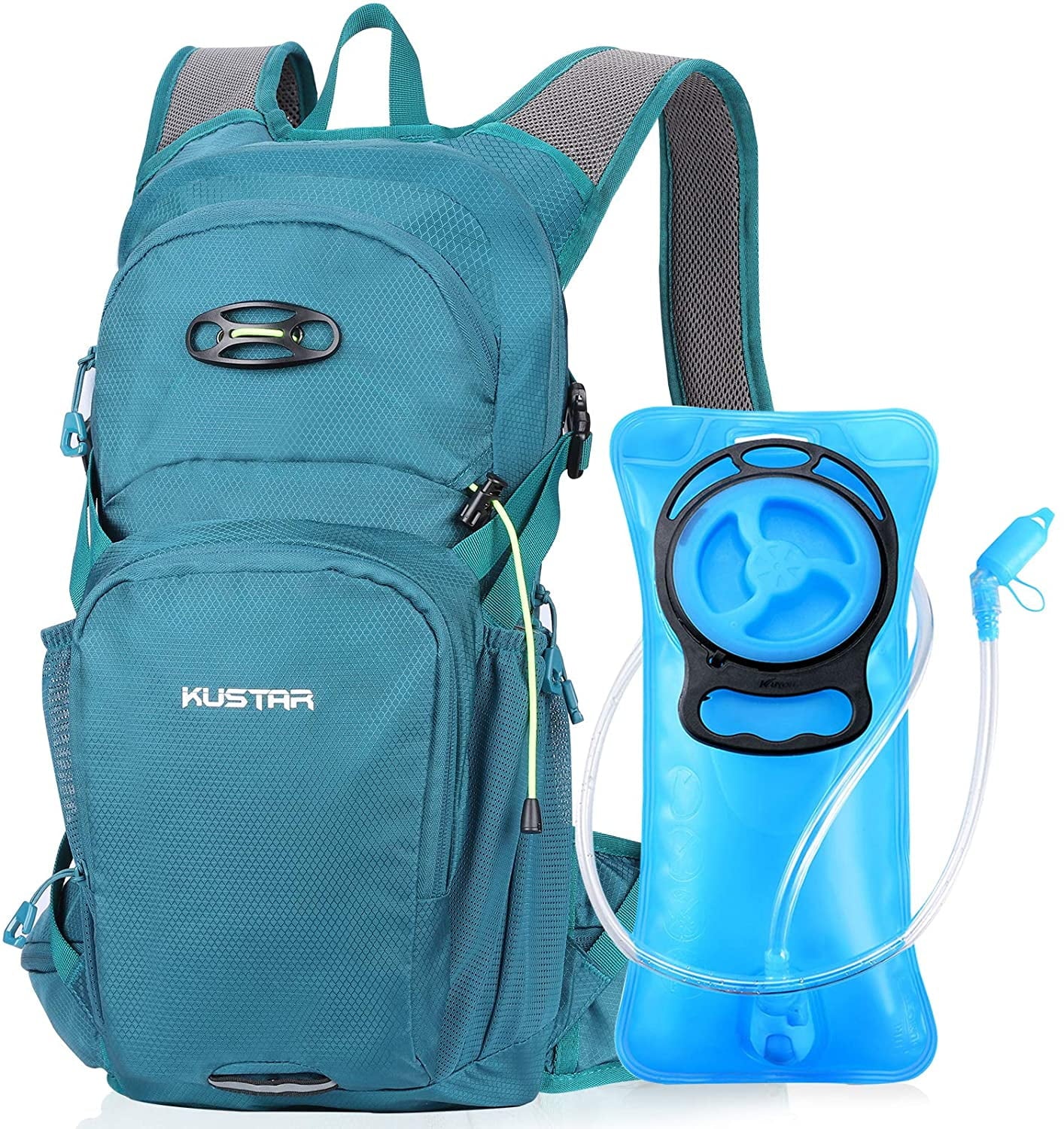 Hydration Pack Backpack with 2L Leakproof Water Bladder  Free,Lightweight Water Backpack for Hiking,Running,Cycling,Camping,Blue