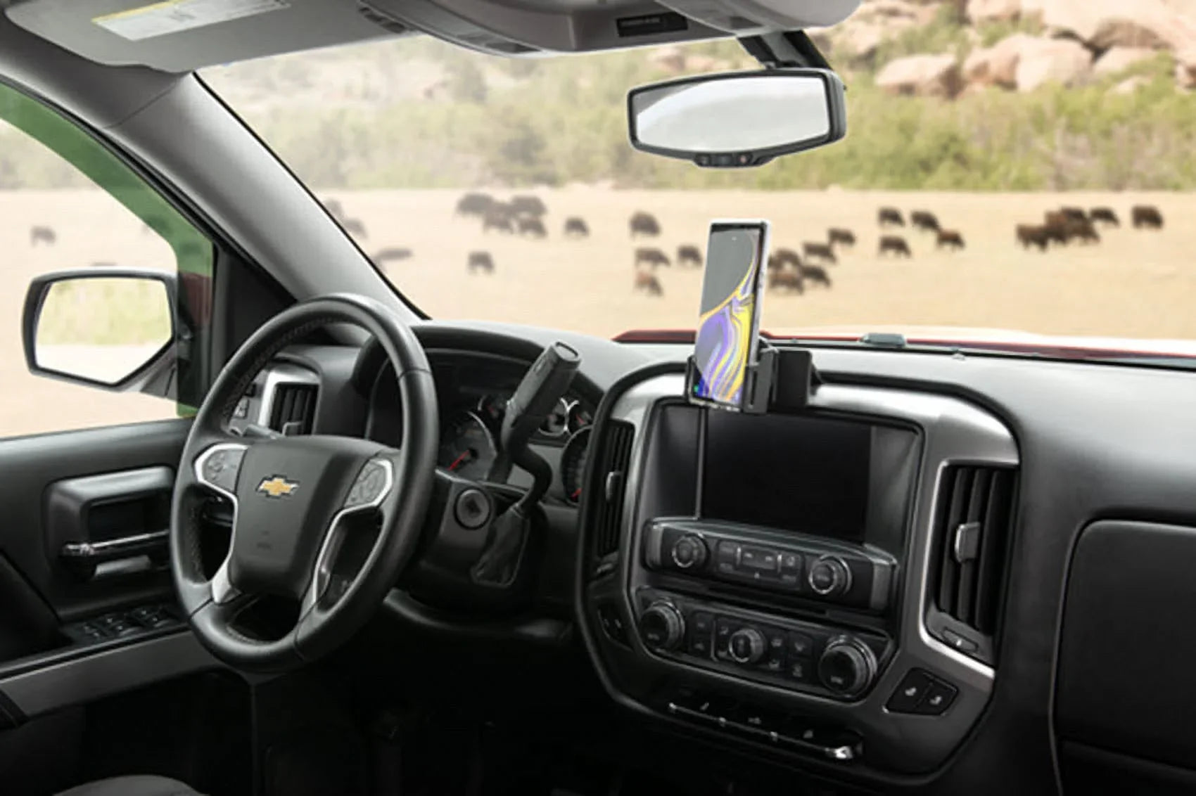 Scosche PC855014 ProClip Center Dash Mount Compatible with 2014-2018 Chevy Silverado 1500 Series (Mounting Base Only)