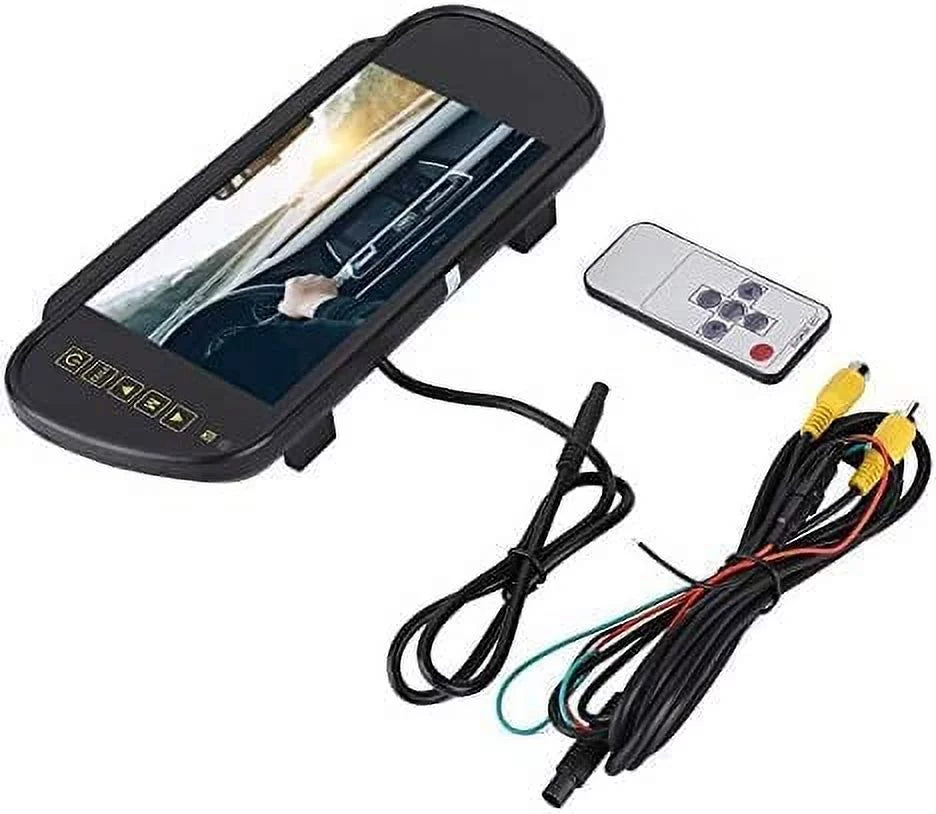 Bileeko 7 Inch Digital  Car Monitor Screen for Parking Backup Camera with Bracket, Vehicle Rear View External Car Rearview Mirror, Car  Display