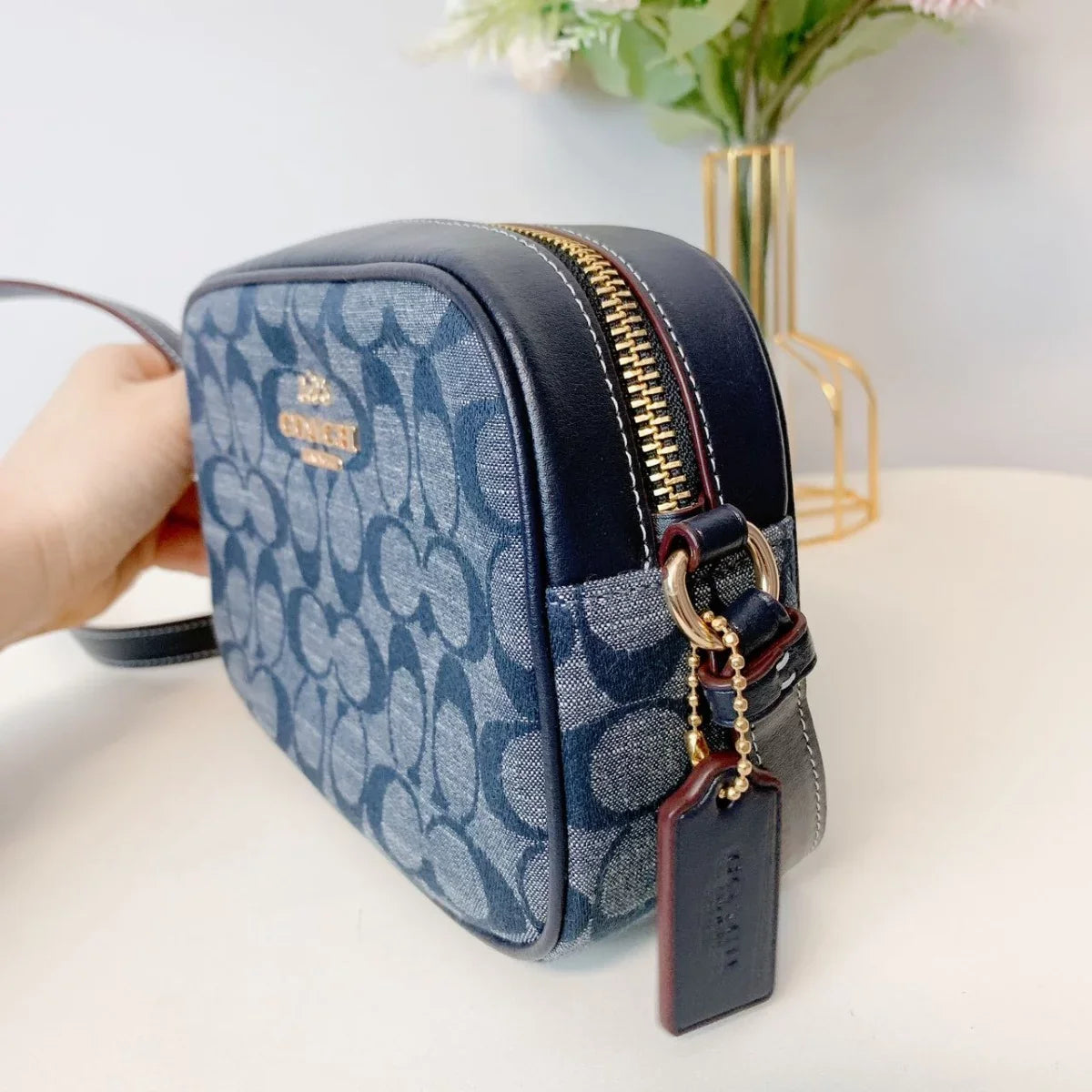 Coach CH840 Mini Jamie Camera Bag In Signature Chambray  Denim Multi