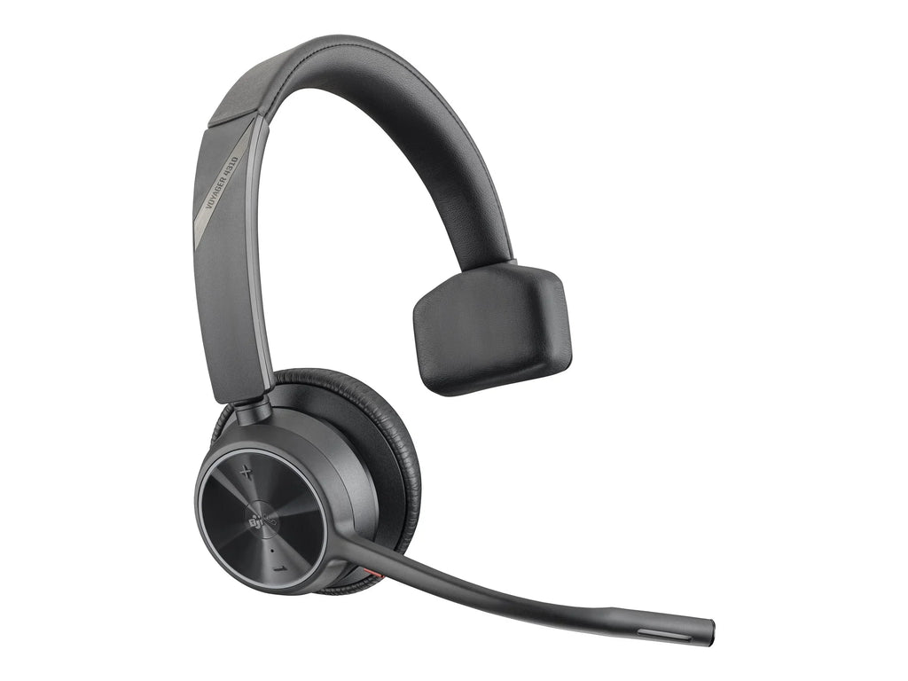 Poly Voyager 4310 -AHeadset + BT700 dongle  - Google Assistant, Siri - Mono -  Type A - Wired/Wireless - Bluetooth - 164 ft - 20 Hz - 20 kHz - On-ear, Over-the-head - Monaural - Supra-aura...