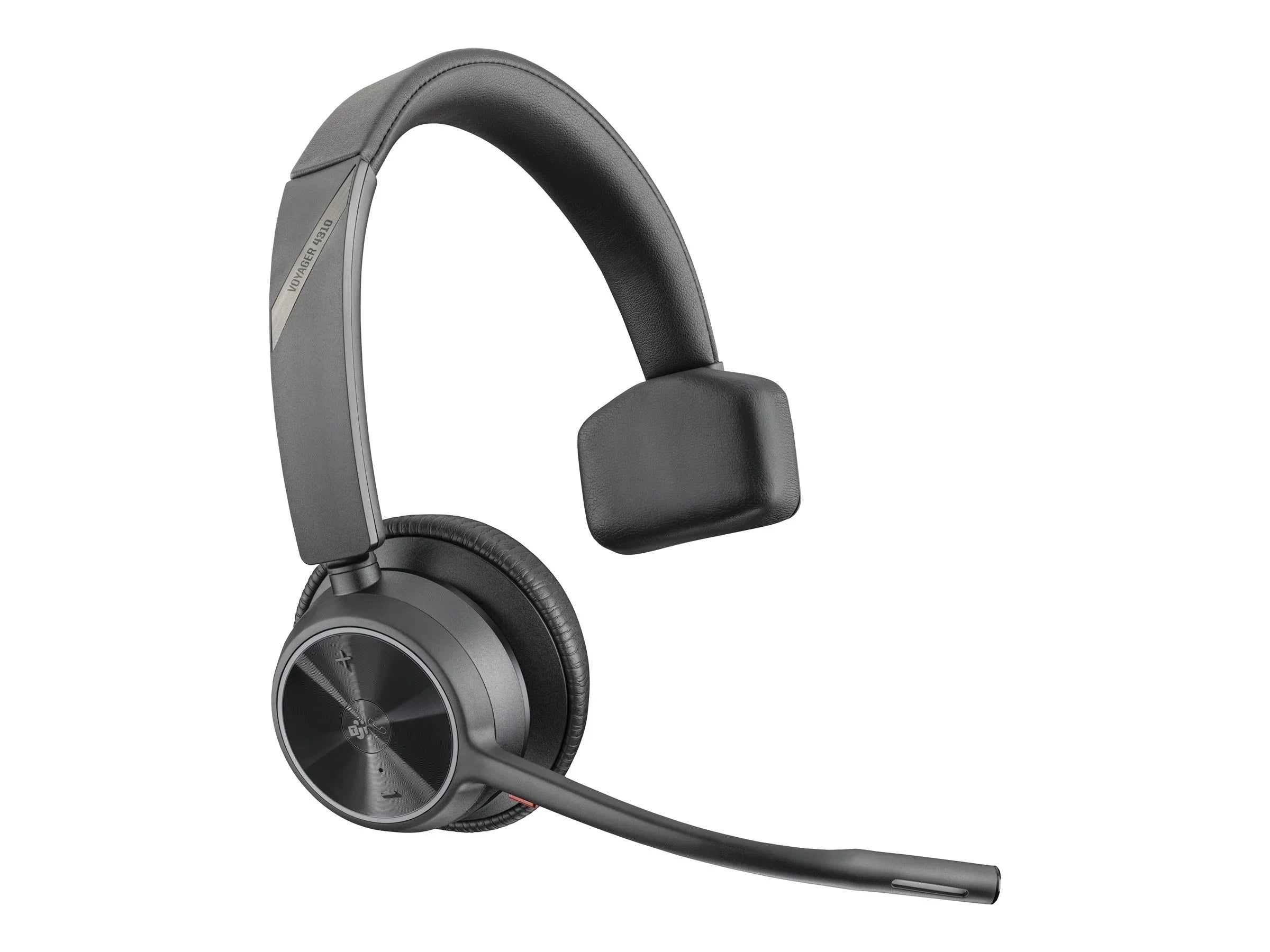 Poly Voyager 4310 -AHeadset + BT700 dongle  - Google Assistant, Siri - Mono -  Type A - Wired/Wireless - Bluetooth - 164 ft - 20 Hz - 20 kHz - On-ear, Over-the-head - Monaural - Supra-aura...