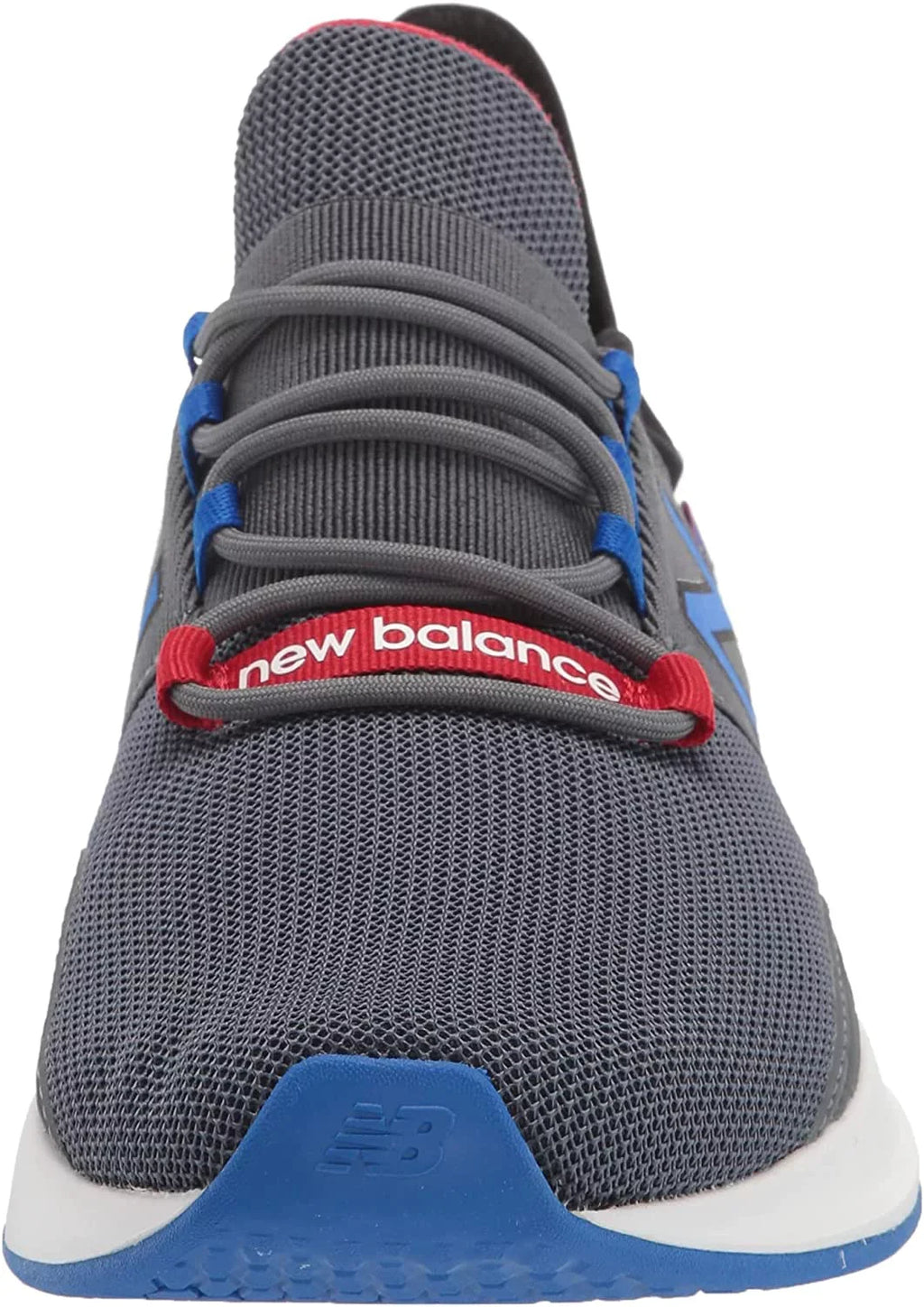 New Balance Mens Fresh Foam Roav V1 Sneaker 12 Lead/Cobalt/Team Red