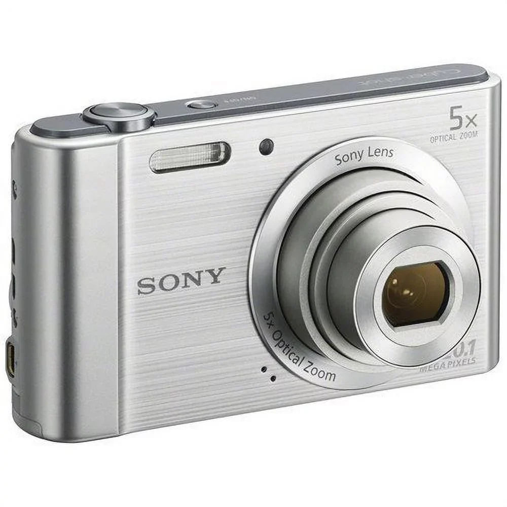Sony Cyber-shot -W800 Digital Camera (Silver) + Deal-Expo Accessories Bundle