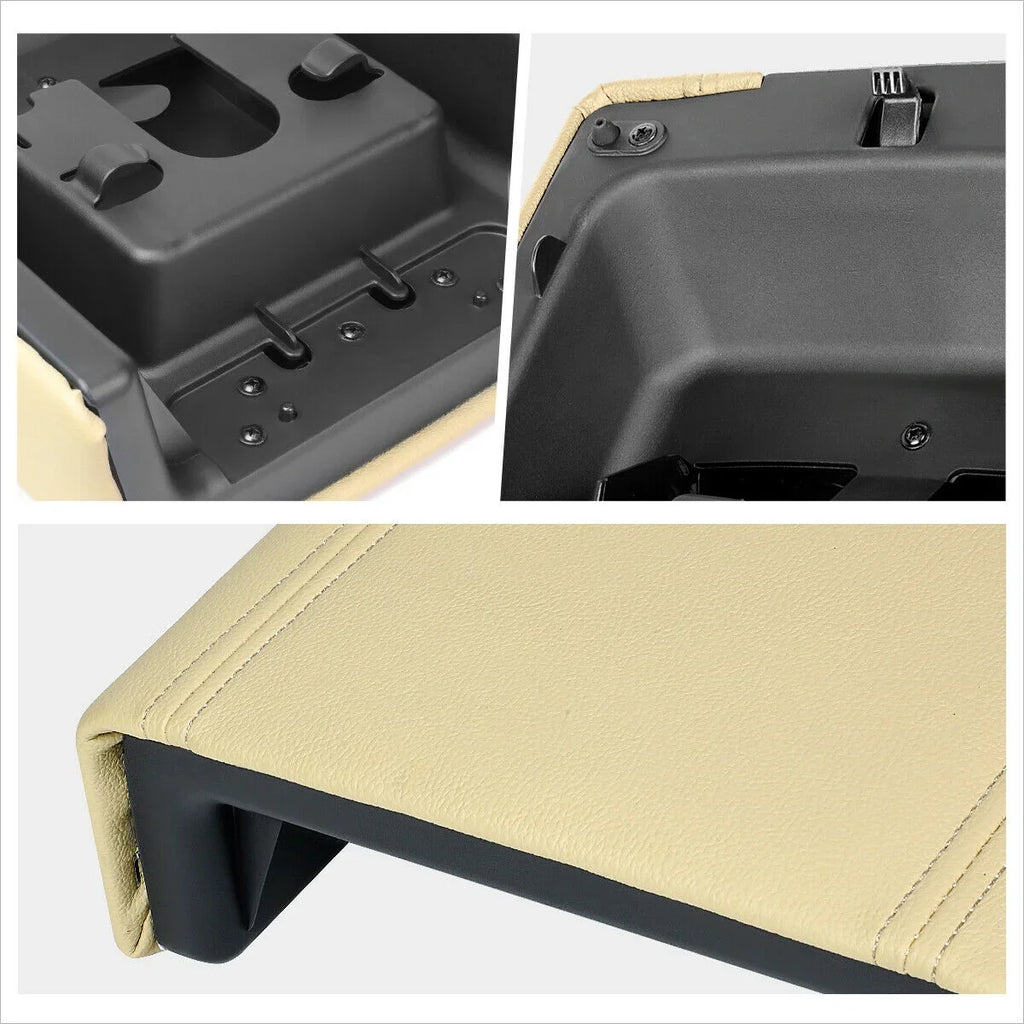 Teledu Beige Center Console Top Lid Repair Kit Armrest Latch Cover For Ford Lincoln