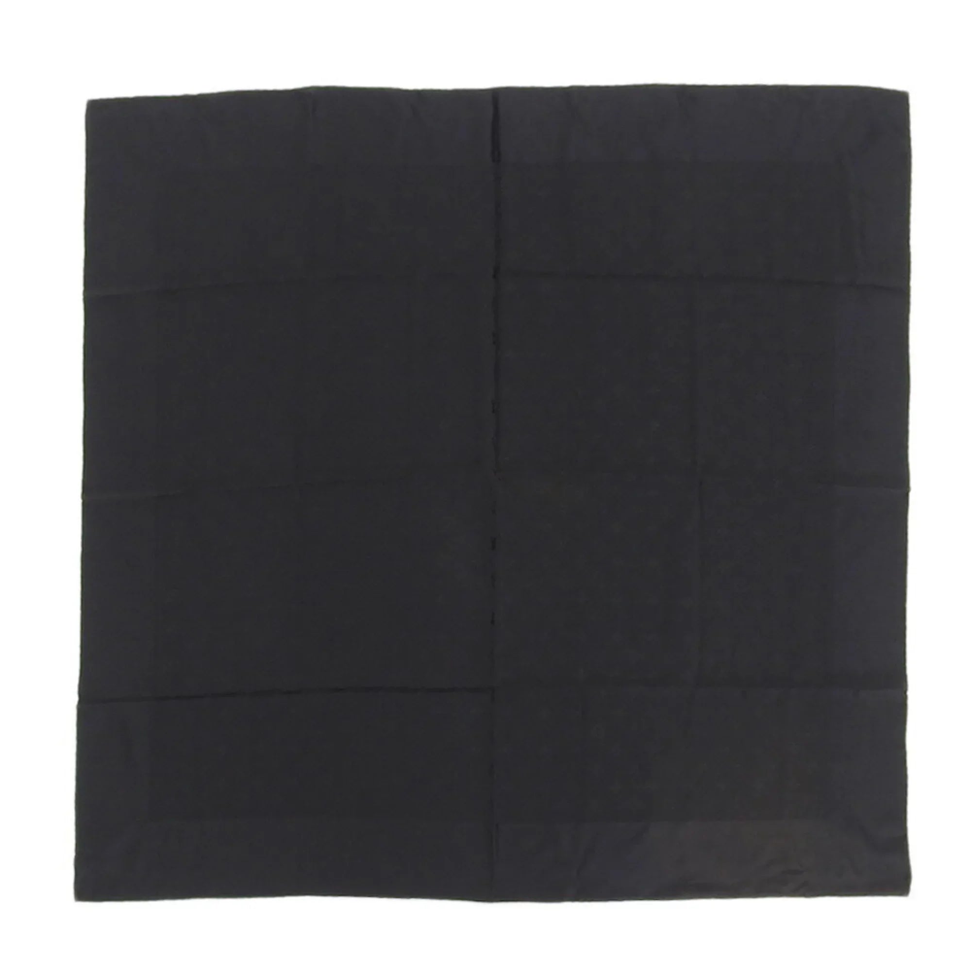 Pre-Owned Louis Vuitton   monogram scarf silk black (Like New)