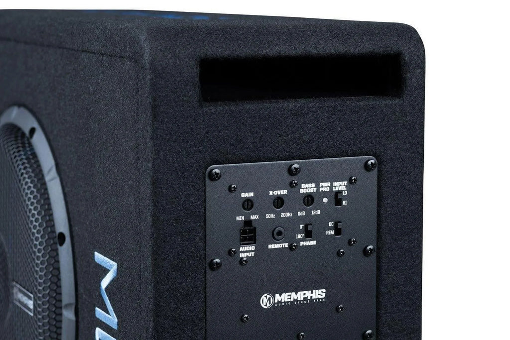 Memphis Audio MBE10SP 10 Inch 500W Amplified Subwoofer Single Bass System 2 Ohm
