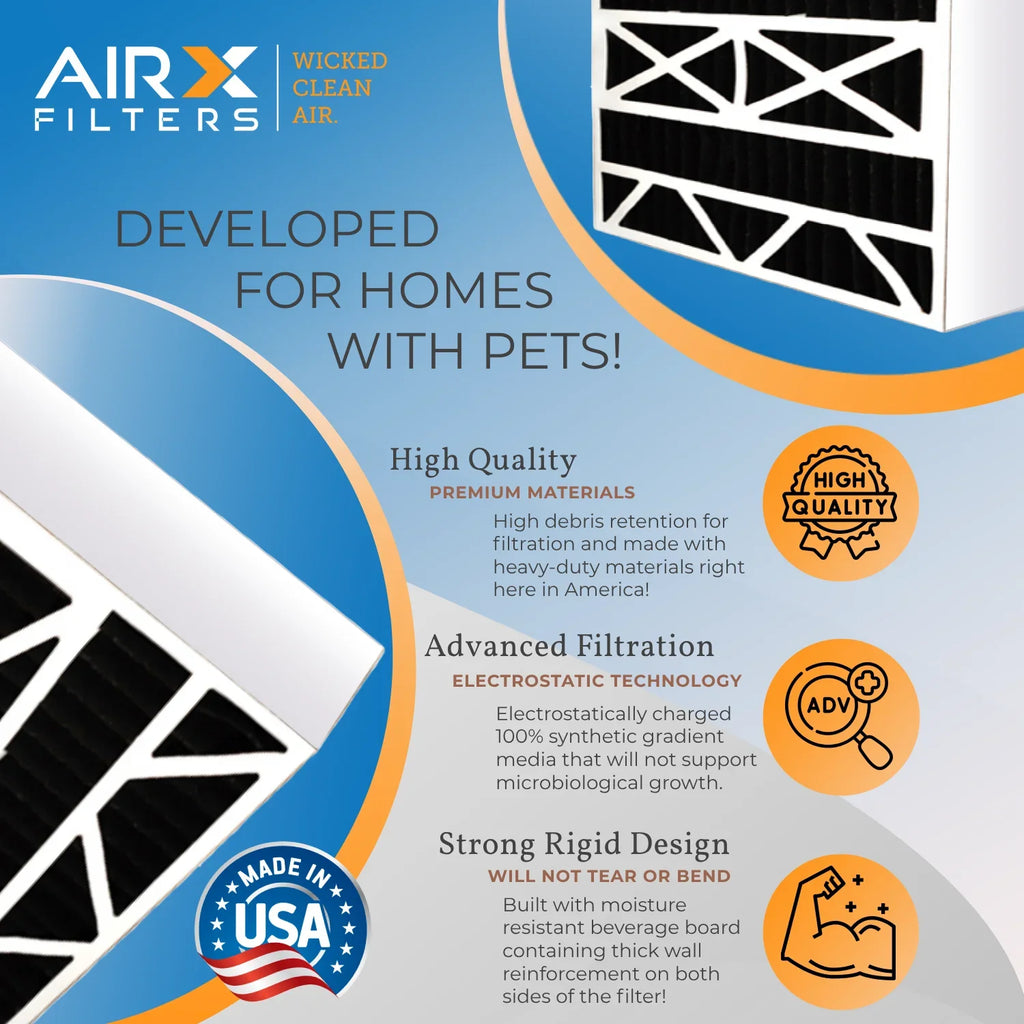 16x20x4 Air Filter Odor Eliminator Carbon Filter  8 Comparable to  700 &  5   Premium  Made 16x20x4 Furnace Filters by     . 6 Pack