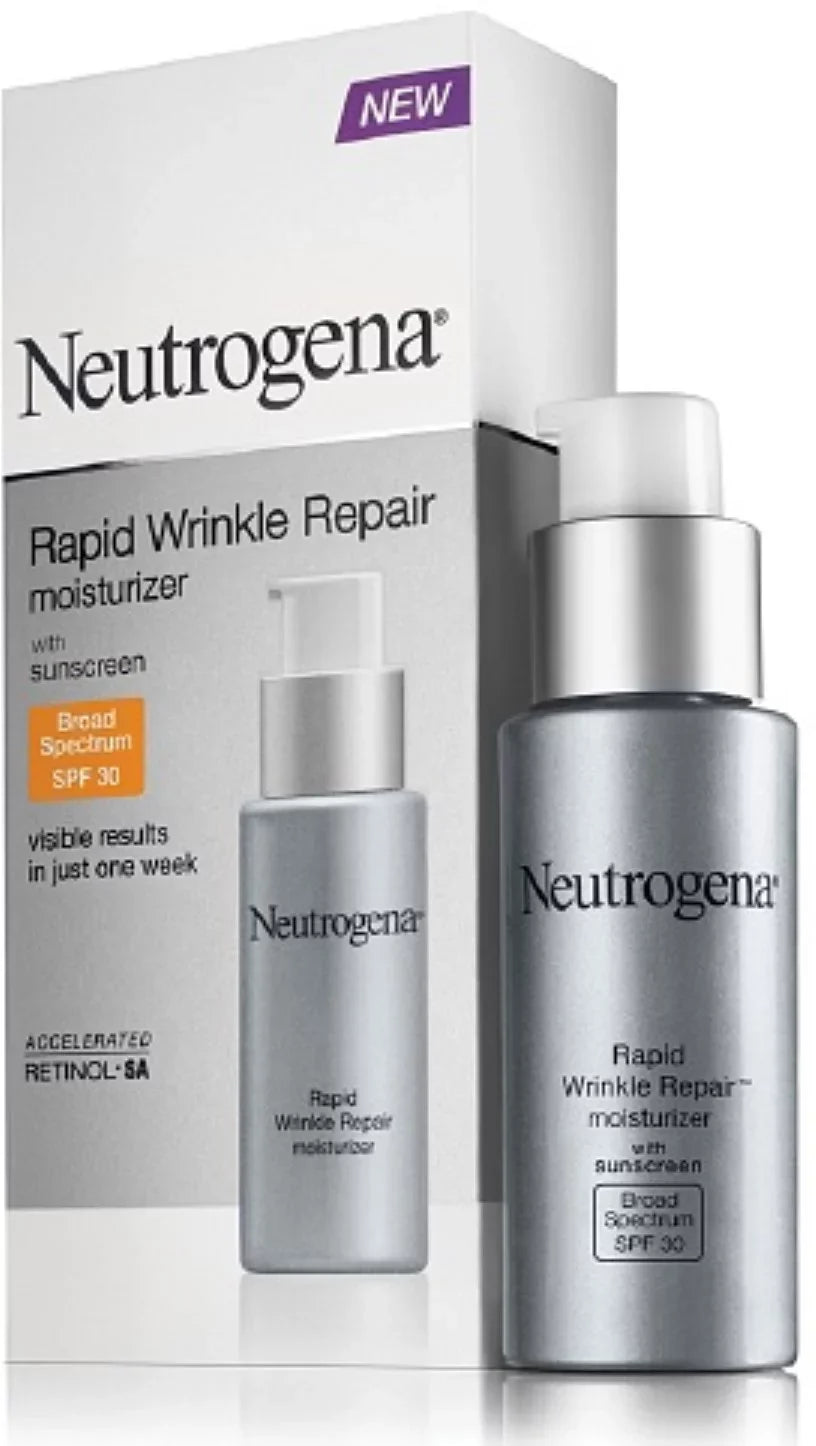 "Neutrogena Rapid Wrinkle Repair Moisturizer,  30, 1 oz (Pack of 2)"