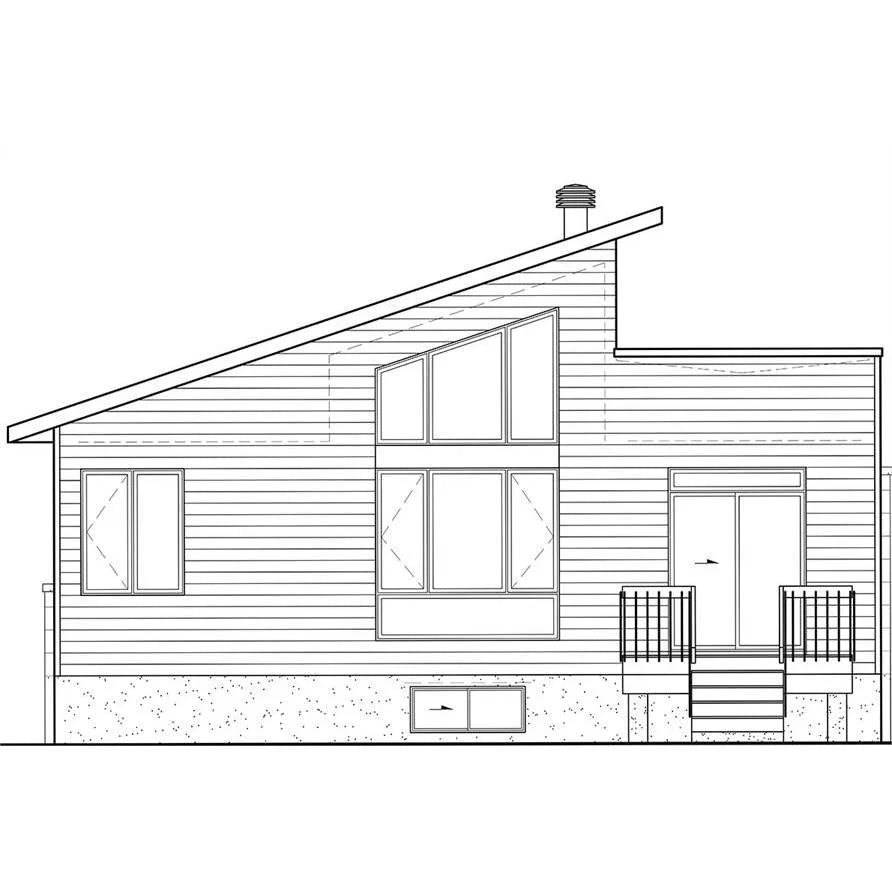 The House Designers: -7565 Builder-Ready Blueprints to Build a Tiny Contemporary House Plan with Basement Foundation (5 Printed Sets)