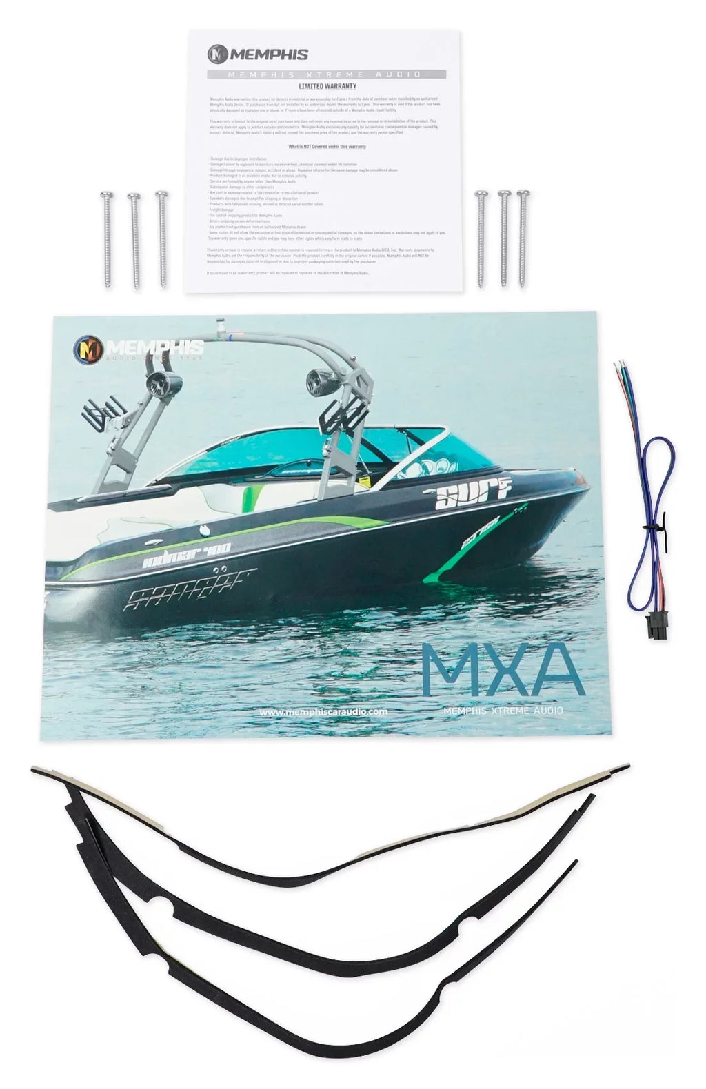 Memphis Audio MXA1244 12" 500 Watt  Dual 4-Ohm Marine Subwoofer Boat Sub
