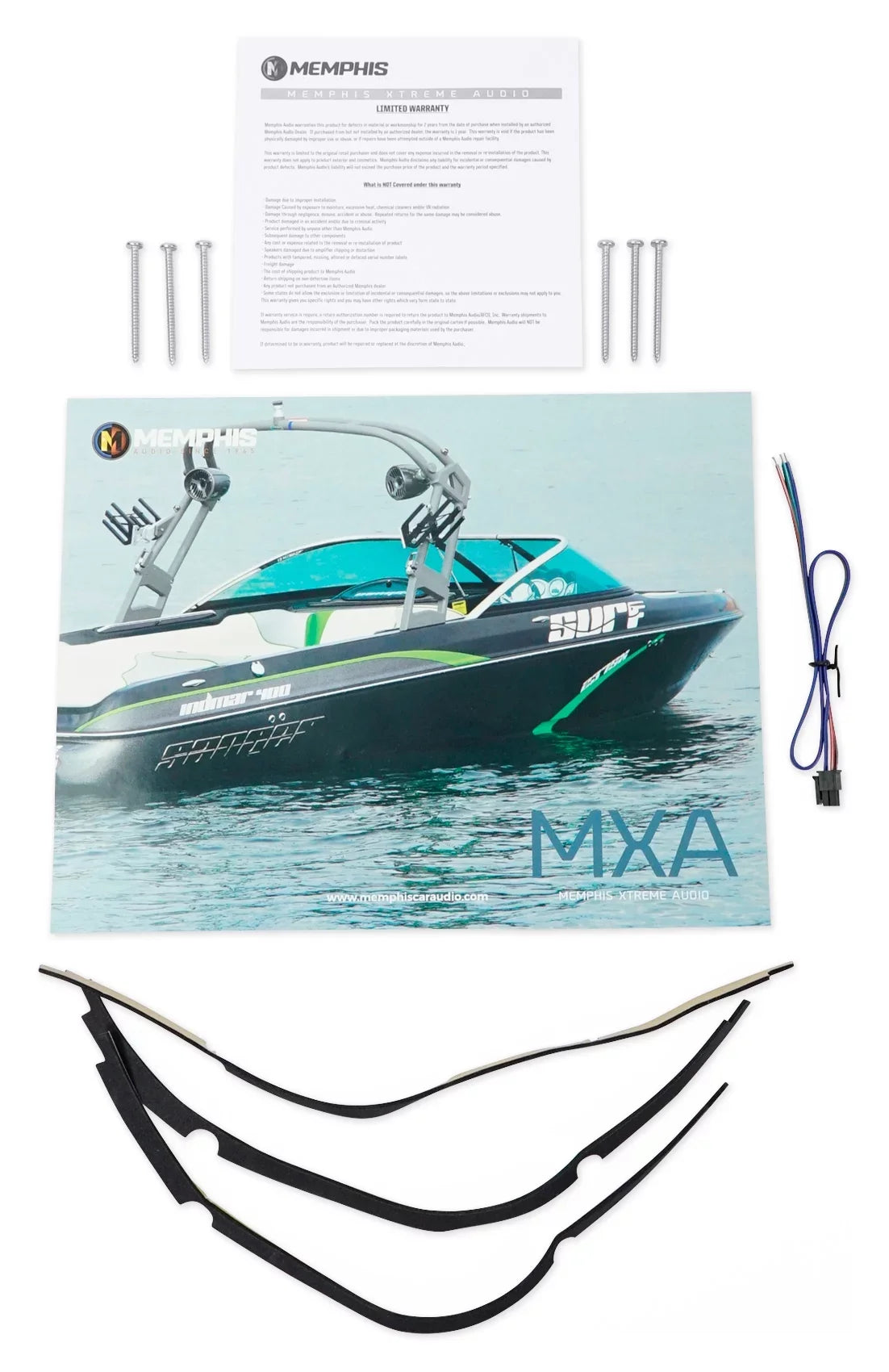 Memphis Audio MXA1244 12" 500 Watt  Dual 4-Ohm Marine Subwoofer Boat Sub