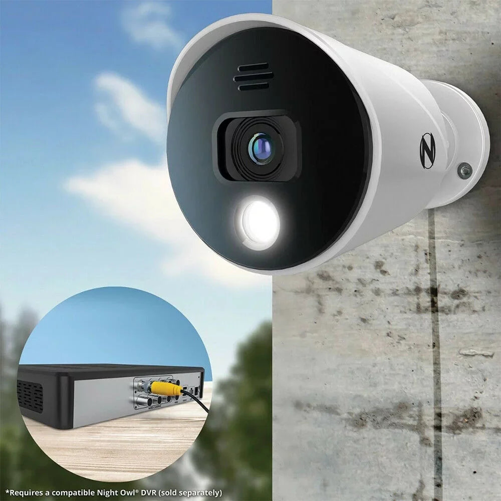 Night Owl 4K Ultra  Wired Indoor/Outdoor Built-in Motion-Activated Spotlights