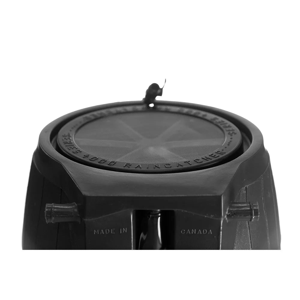 Outdoor 50-Gallon  Free Home Rain Water Barrel, Black (2 Pack)