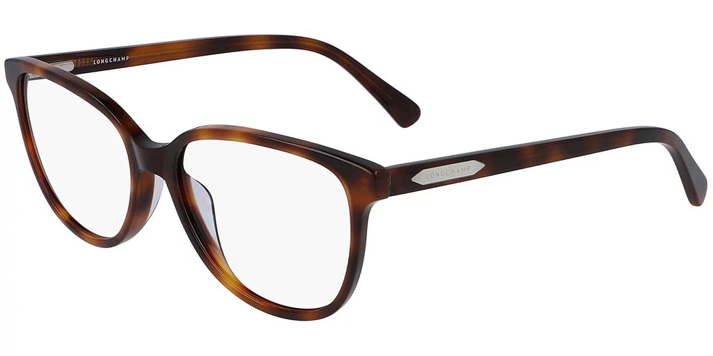 Longchamp LO2666 Full Rim Rectangle Havana Eyeglasses