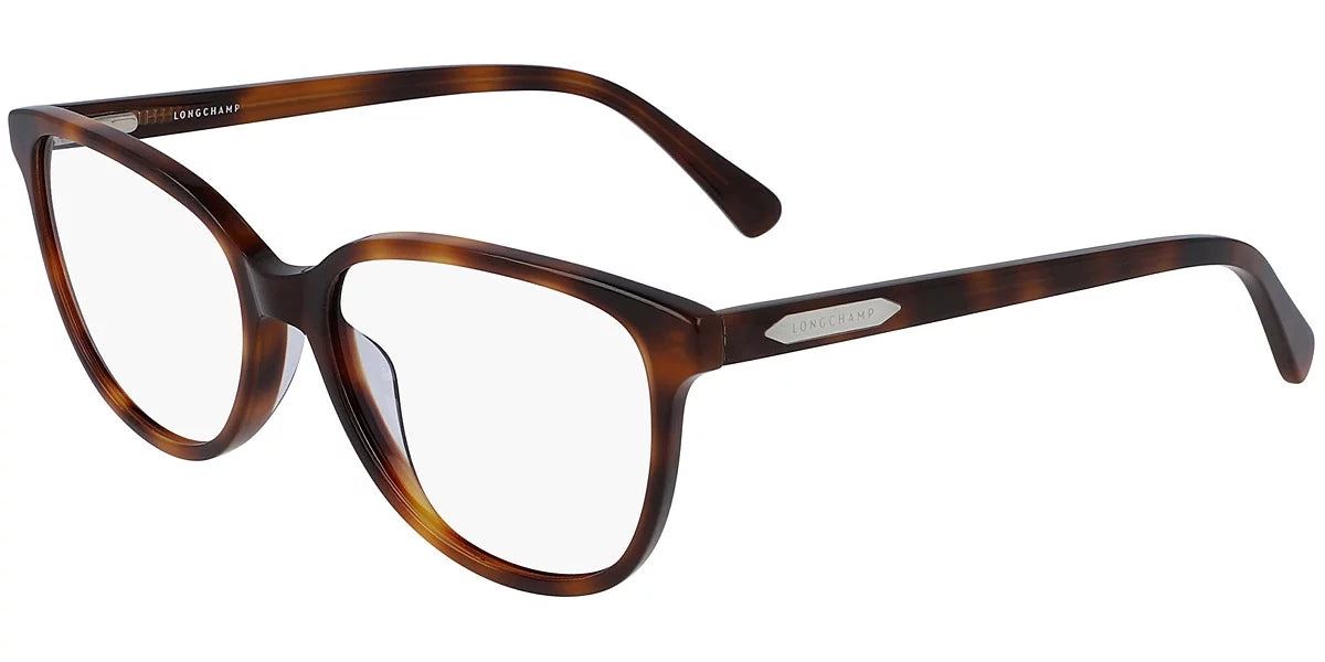 Longchamp LO2666 Full Rim Rectangle Havana Eyeglasses