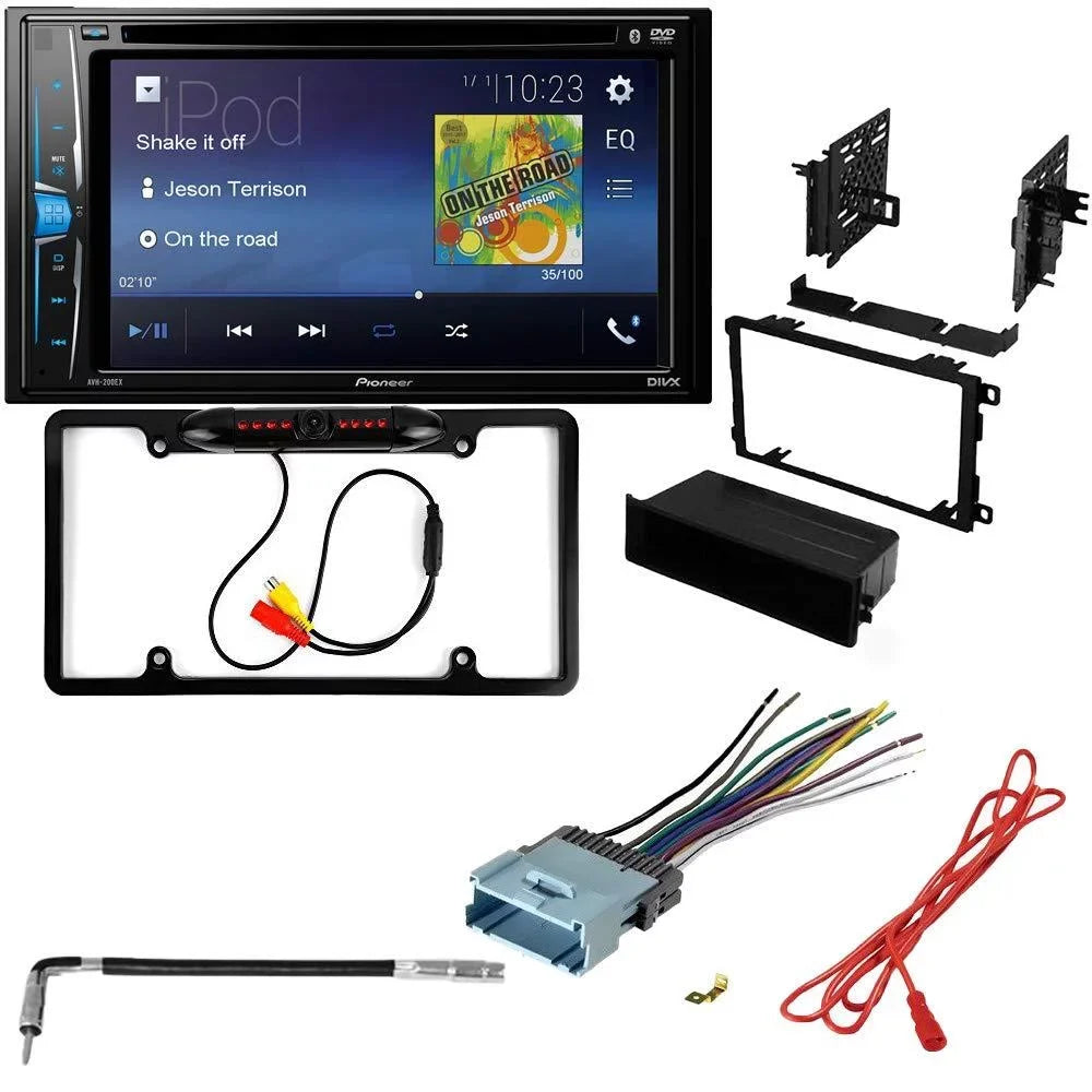 KIT2412 Bundle with Pioneer Multimedia  Car Stereo and Installation Kit - for 2000-2004 Oldsmobile Silhouette / Bluetooth Touchscreen, Backup Camera, Double Din Dash Kit
