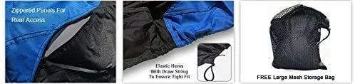 Weatherproof Jet Ski Covers for Yamaha Wave Runner V1 2015-2016 - Blue/Black Color - All Weather - Trailerable - Protects from Rain, Sun,  Rays, and More! Includes Trailer Straps and Storage Bag