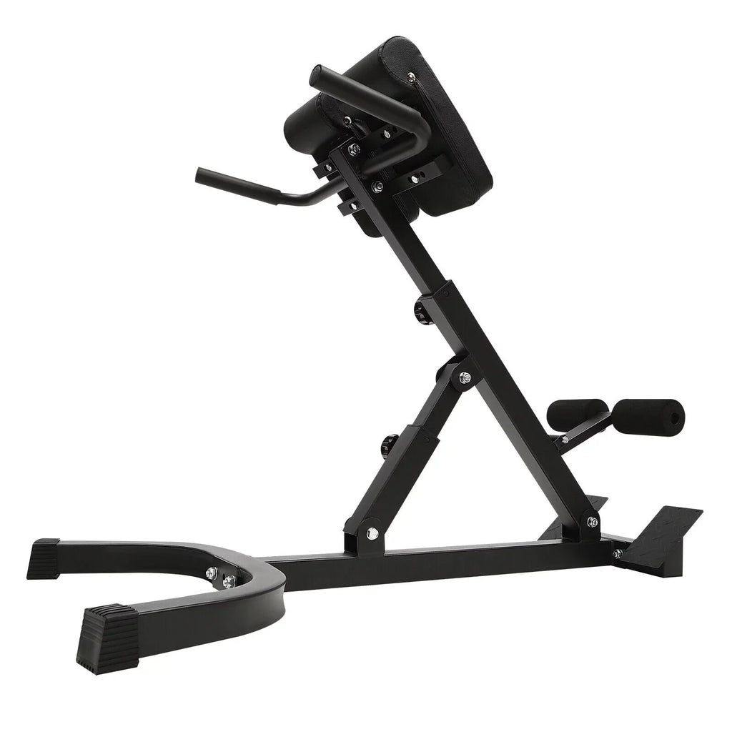 Multi-Functional Bench Roman Chair Back Extension Machine, Adjustable Hyperextension Bench - Hamstring Black 40.55*27.55*44.48 in