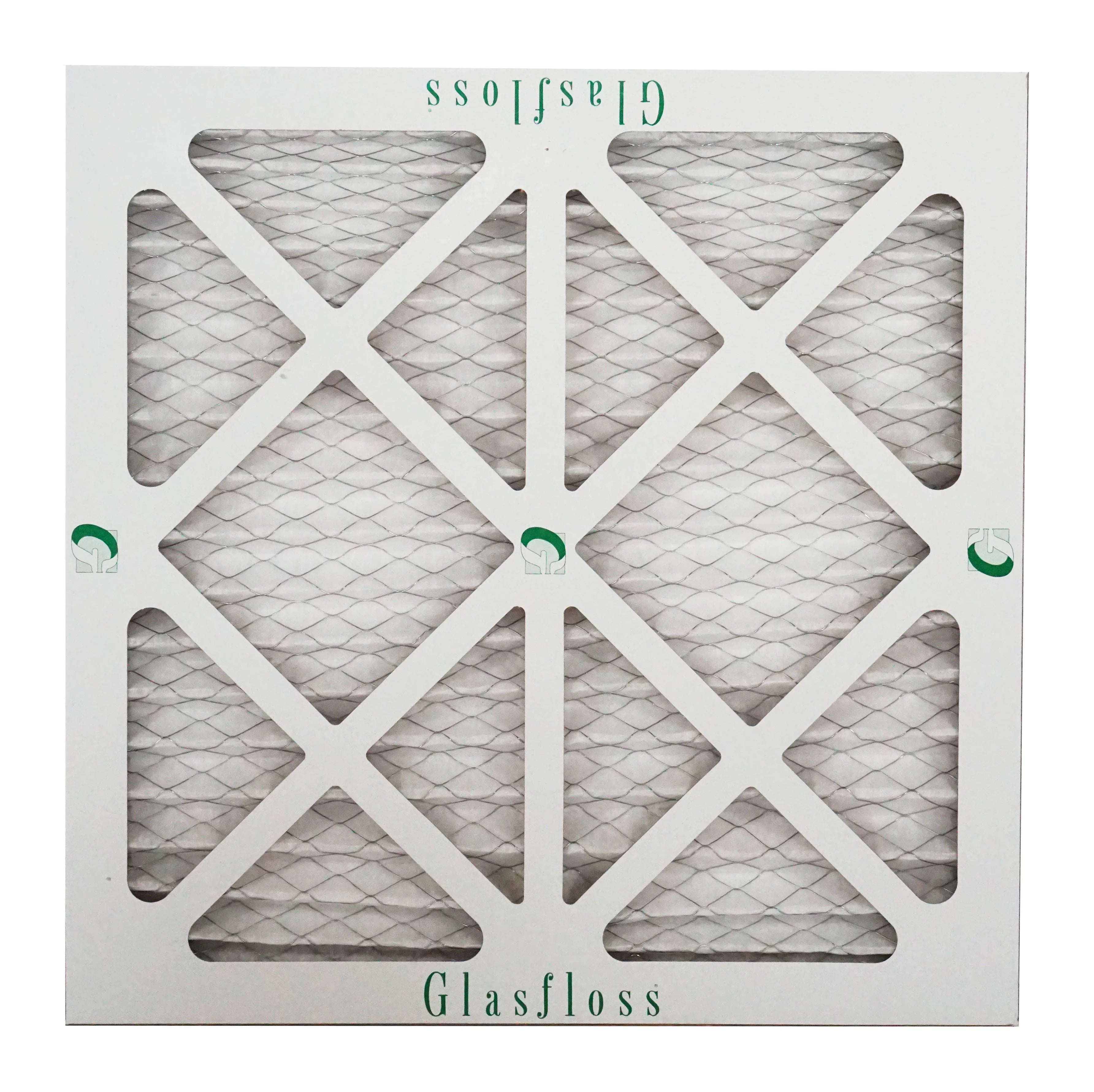 Glasfloss Air Filter 14x14x2 - 2"  10 - (Pack of 12) - Pleated  or  Air Filter - Furnace Air Filter - Home or Office - Made In The .