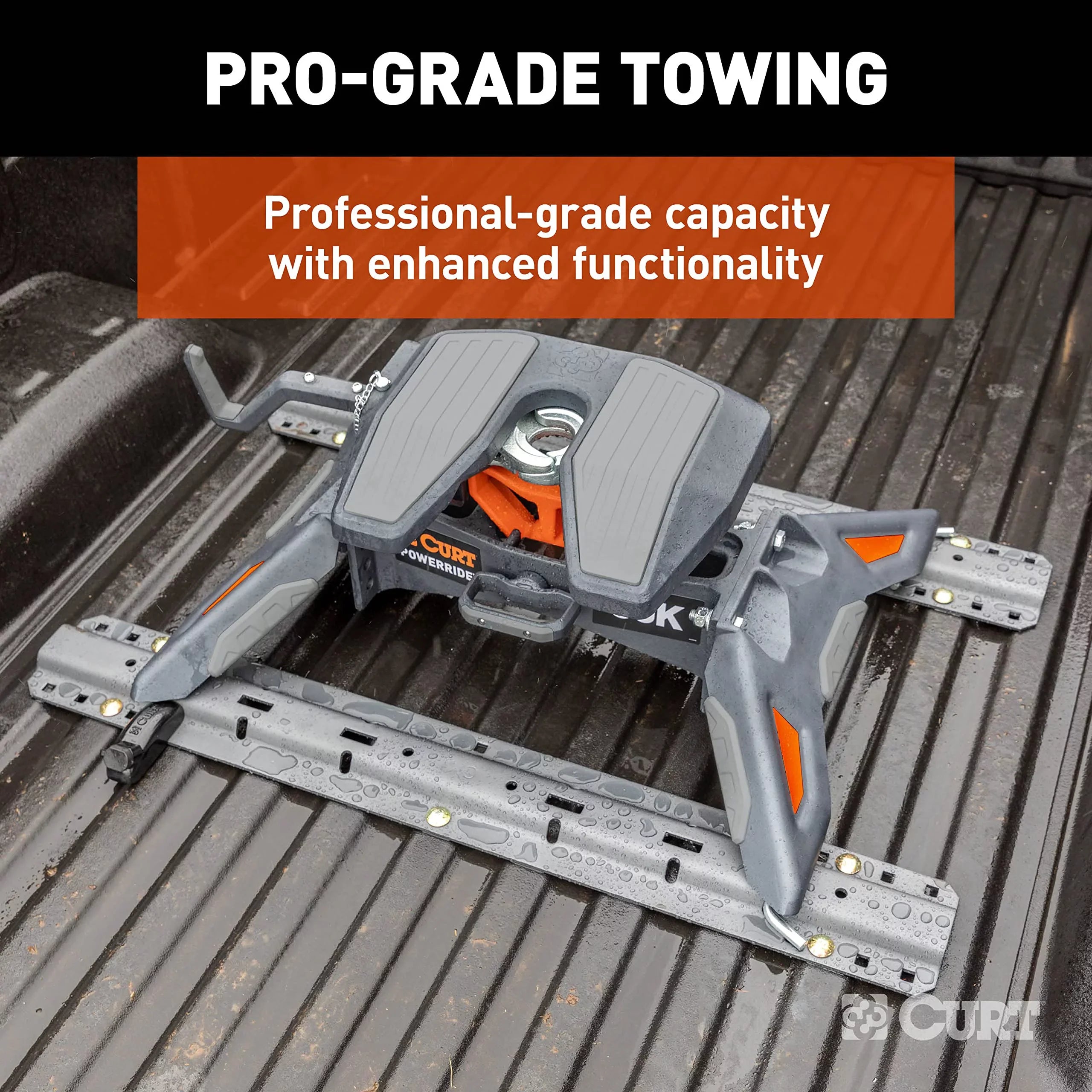 16321 PowerRide 30K 5th Wheel Hitch with Base Rails, 30K