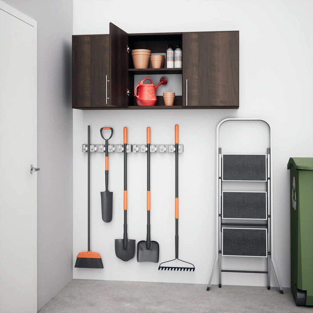 Prepac Elite Wall Cabinet, Versatile Adjustable Garage Wall Cabinet by Prepac, Tall 3-Door, 54"W x 24"H x 12"D, -5424, Espresso