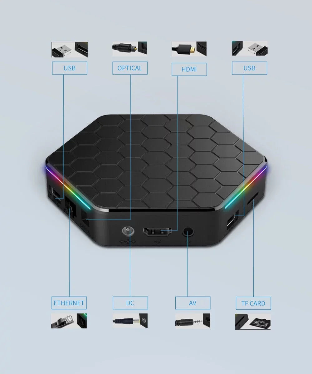 JahyShow Upgraded T95Z Plus  Box - Smart Android 12.0, 6K  Stream Player, 4+128G