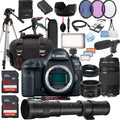 Canon  5D Mark   Camera w/  50mm  + 75-300mm + 420-800mm Super Telephoto Lens +  Always on Light + 128GB Memory, Filters, Case, Tripod + More (34PC Bundle Kit)
