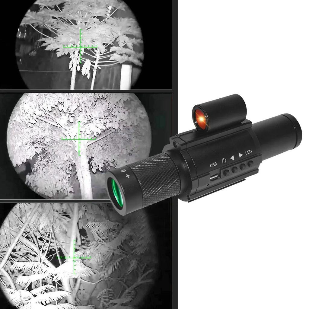 Portable Monocular Night-Visions Sight Device Day Night Use Telescopes 1.54inch Display Photo Taking Video Recording Infrared Digital Video Camera for Fishing Boating Wildlife Observation