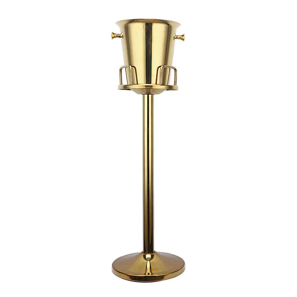 Champagne Bucket Ice Bucket Vasque Holder Titanium Gold Ice Bucket for Party Bar Hotel Home