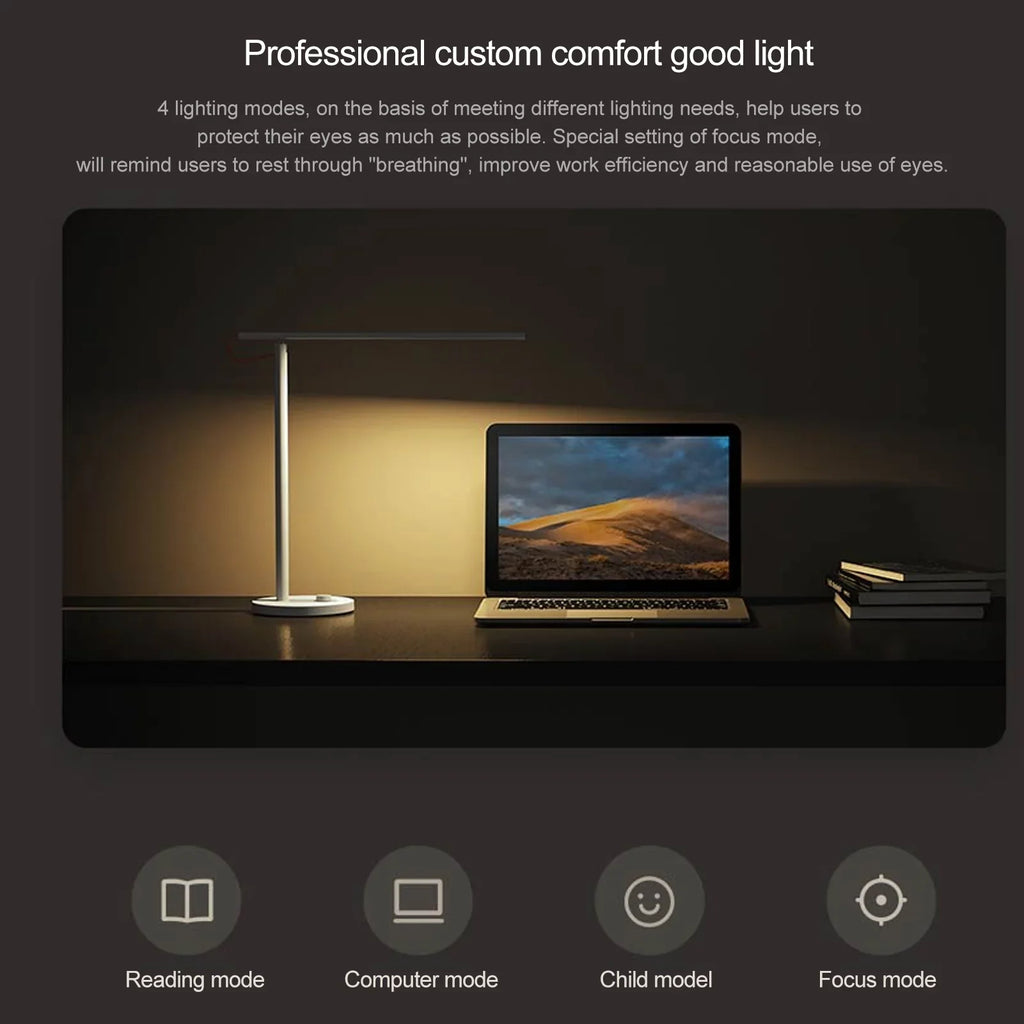 Desk Smart Remote Control Dimmable Table Lamps Desklight Support Mobile Phone App Control 4 Mode,Flicker-Free Ra>95
