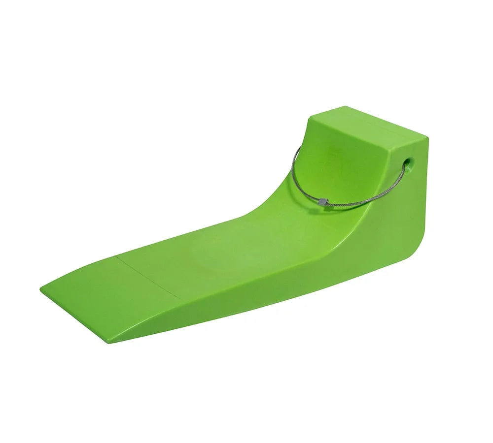 (4 Pack) 16"x5.5" Tire Skates for Tow Truck - Heavy-Duty Neon Safety Green Tire Skates for Car Hauler, Flat Bed, Wrecker, Rollback, Carrier Safety (High Visibility)