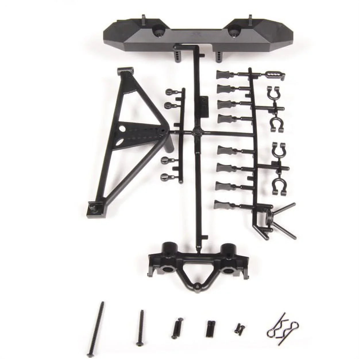 Axial AX80126 RrBumper/TireCarrierSCX10/Poison Spyder/ AXIC4349 Electric Car/Truck Option Parts