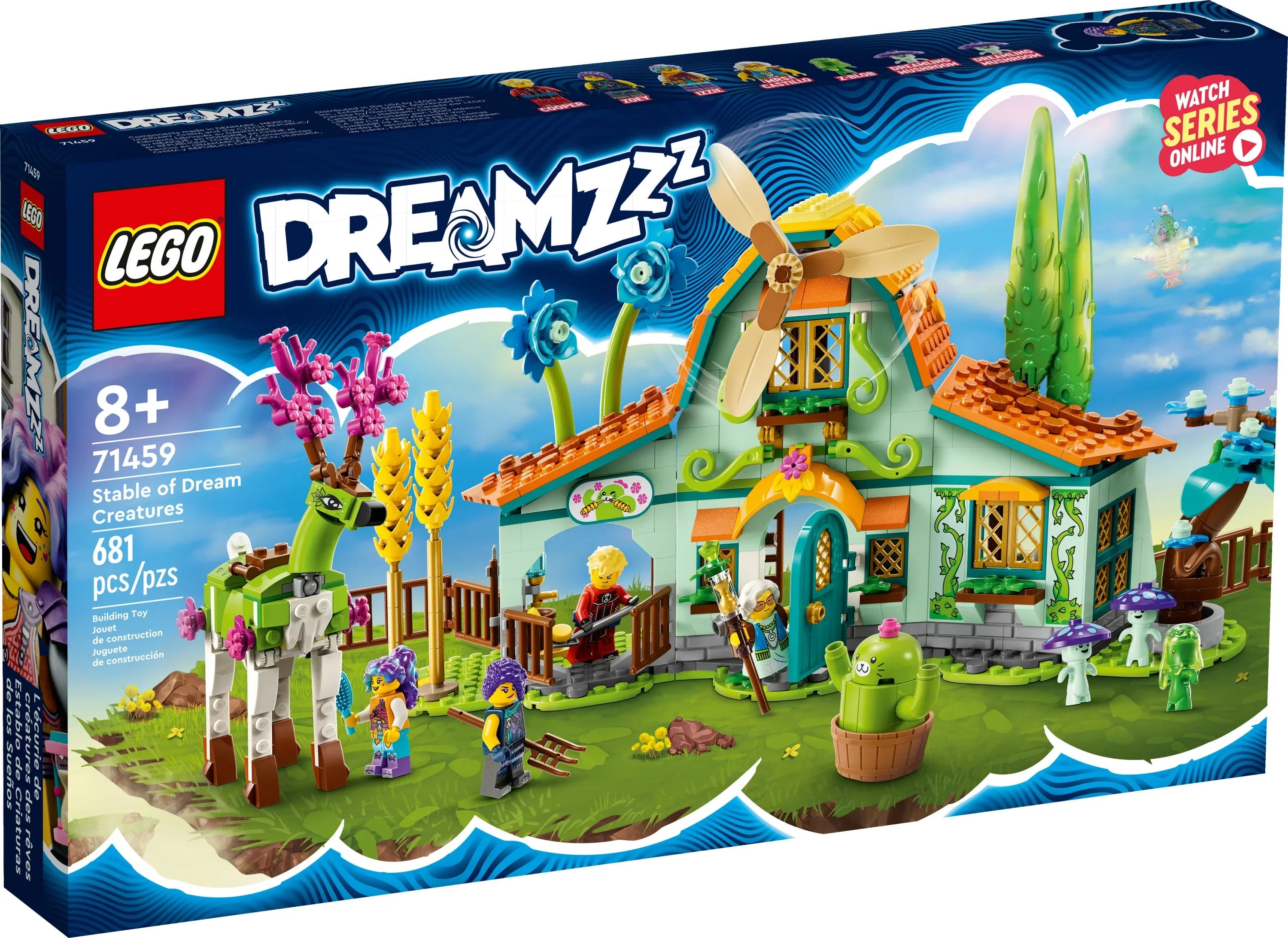 DREAMZzz Stable of Dream Creatures 71459 Fantasy Animal Toy for Kids, 2 Building Options to Create Mythical Flying Pegasus or Forest Guardian, Unique Gift for 8+ Year Olds