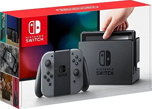 Nintendo Switch 6 items Bundle:Nintendo Switch 32GB Console Gray Joy-con,128GB Micro  Card Nintendo Joy-Con (L/R) Wireless Controllers Neon Red,Mario Kart 8 Deluxe Mytrix  Cable and Wall Charger